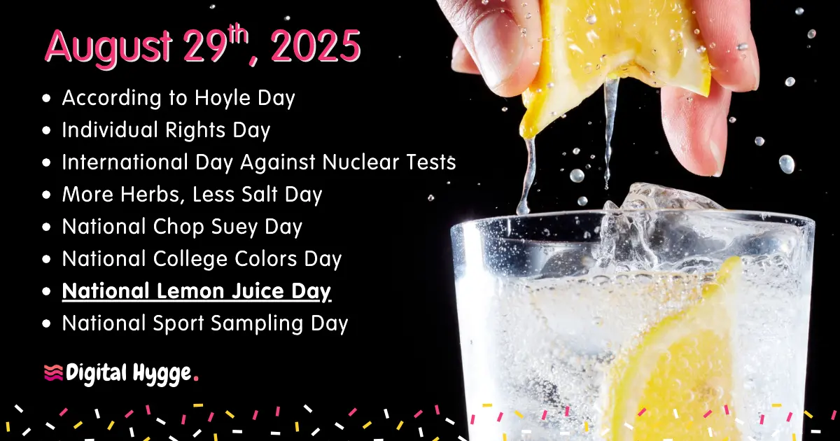 National Days on August 29th