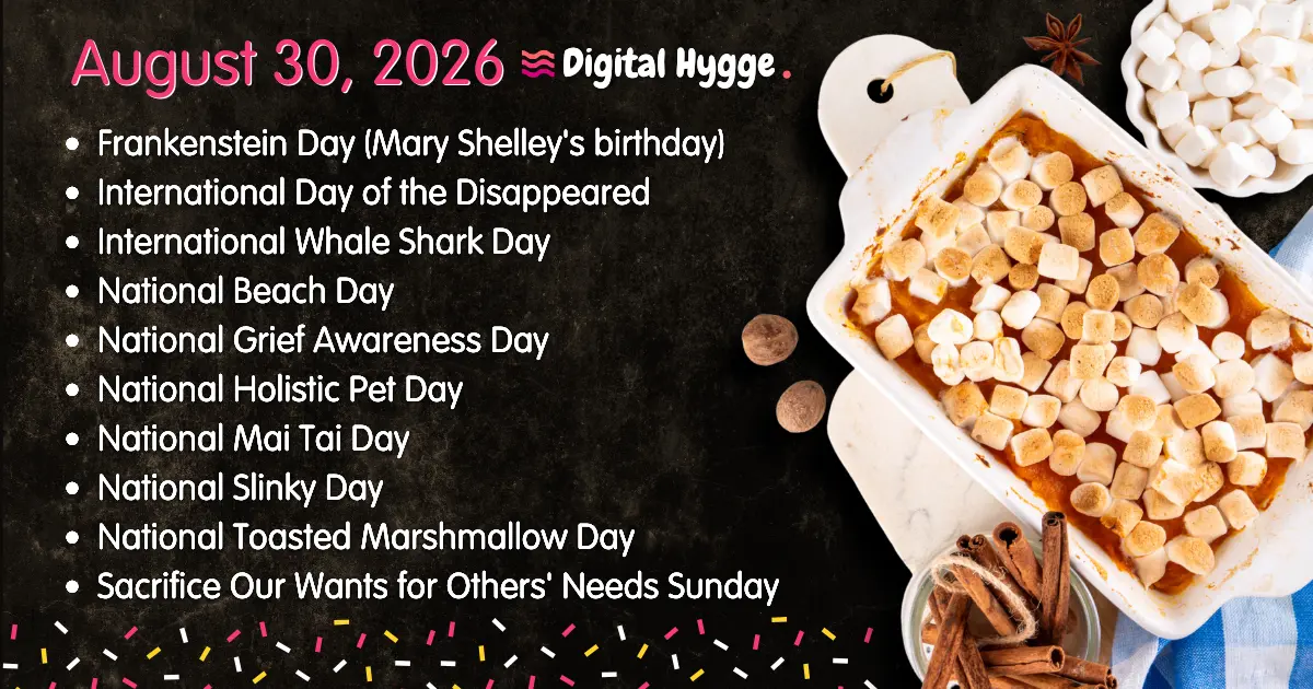National Days on August 30, 2026