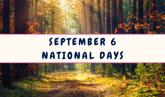 National Days on September 6