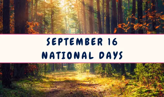 National Days on September 16