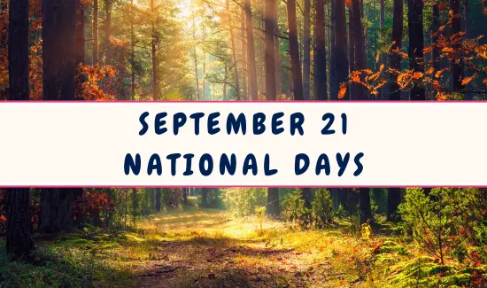 National Days on September 21