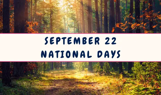 National Days on September 22