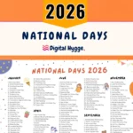 National Days to Celebrate in 2026 and 2027