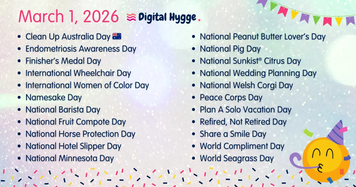 National Days on March 1, 2026