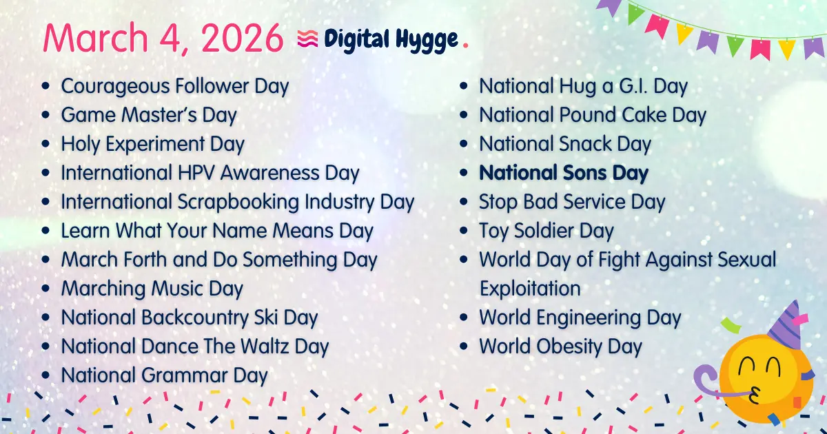 National Days on March 4, 2026