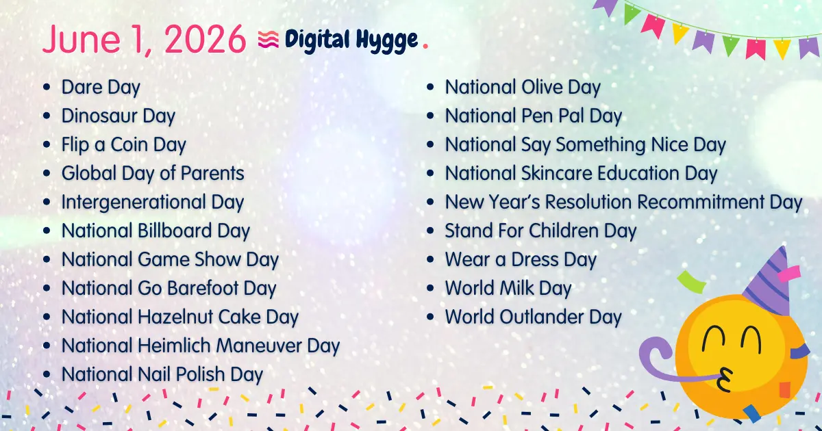 National Days on June 1, 2026
