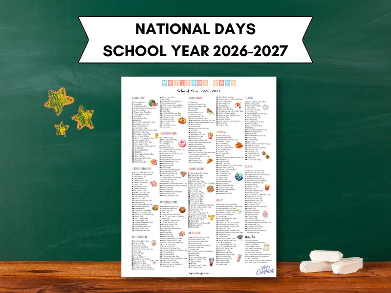 National Days Academic Year 2026-2027
