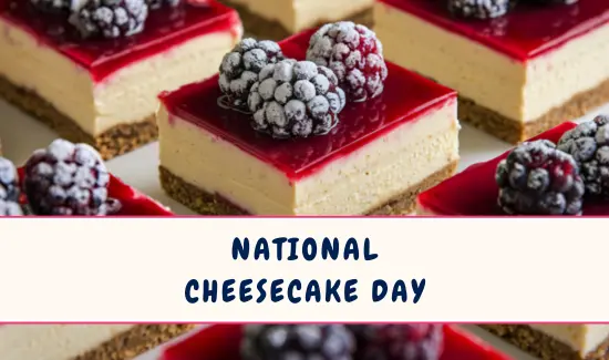 National Cheesecake Day in July