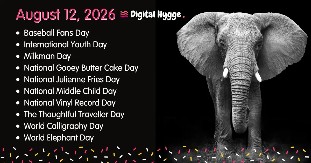National Days on August 12, 2026