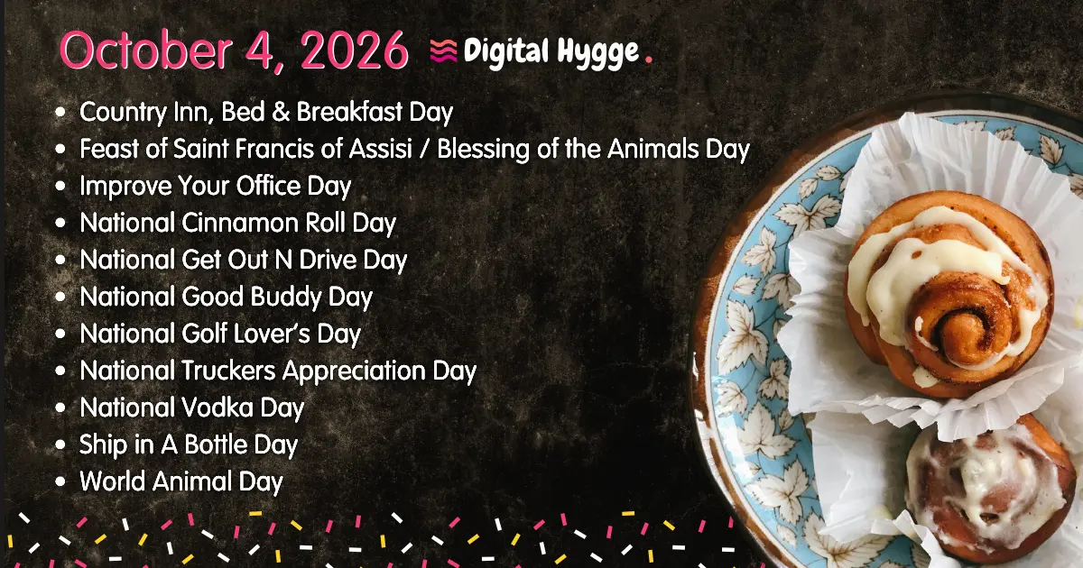 National Days on October 4, 2026