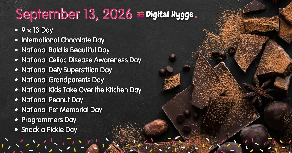 National Days on September 13, 2026