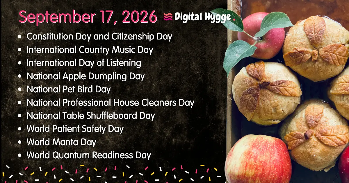 National Days on September 17, 2026
