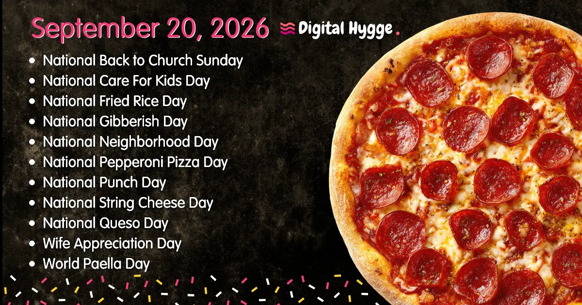 National Days on September 20, 2026