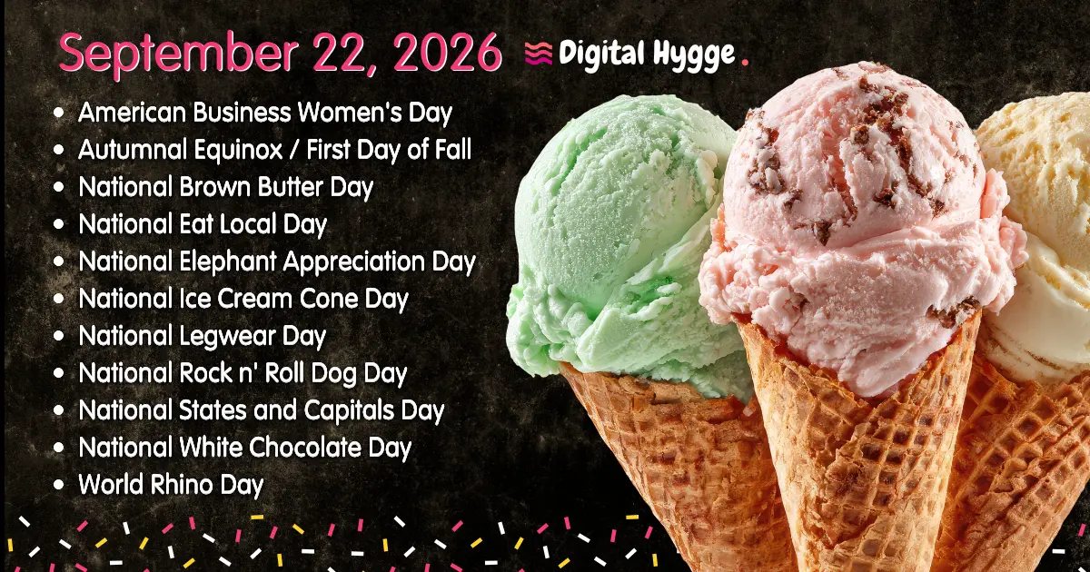 National Days on September 22, 2026