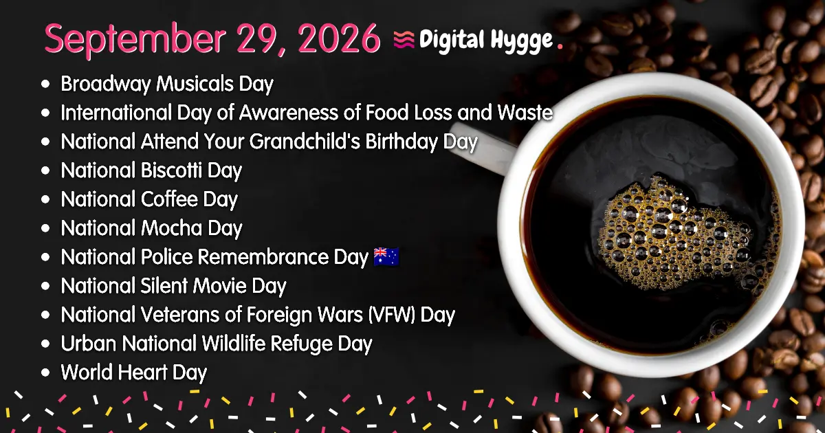 National Days on September 29, 2026