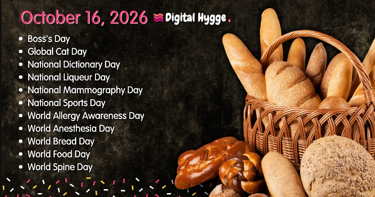 National Days on October 16, 2026