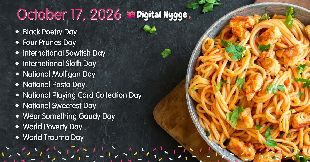 National Days on October 17, 2026