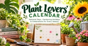 National Days & Observances for Plant Lovers 